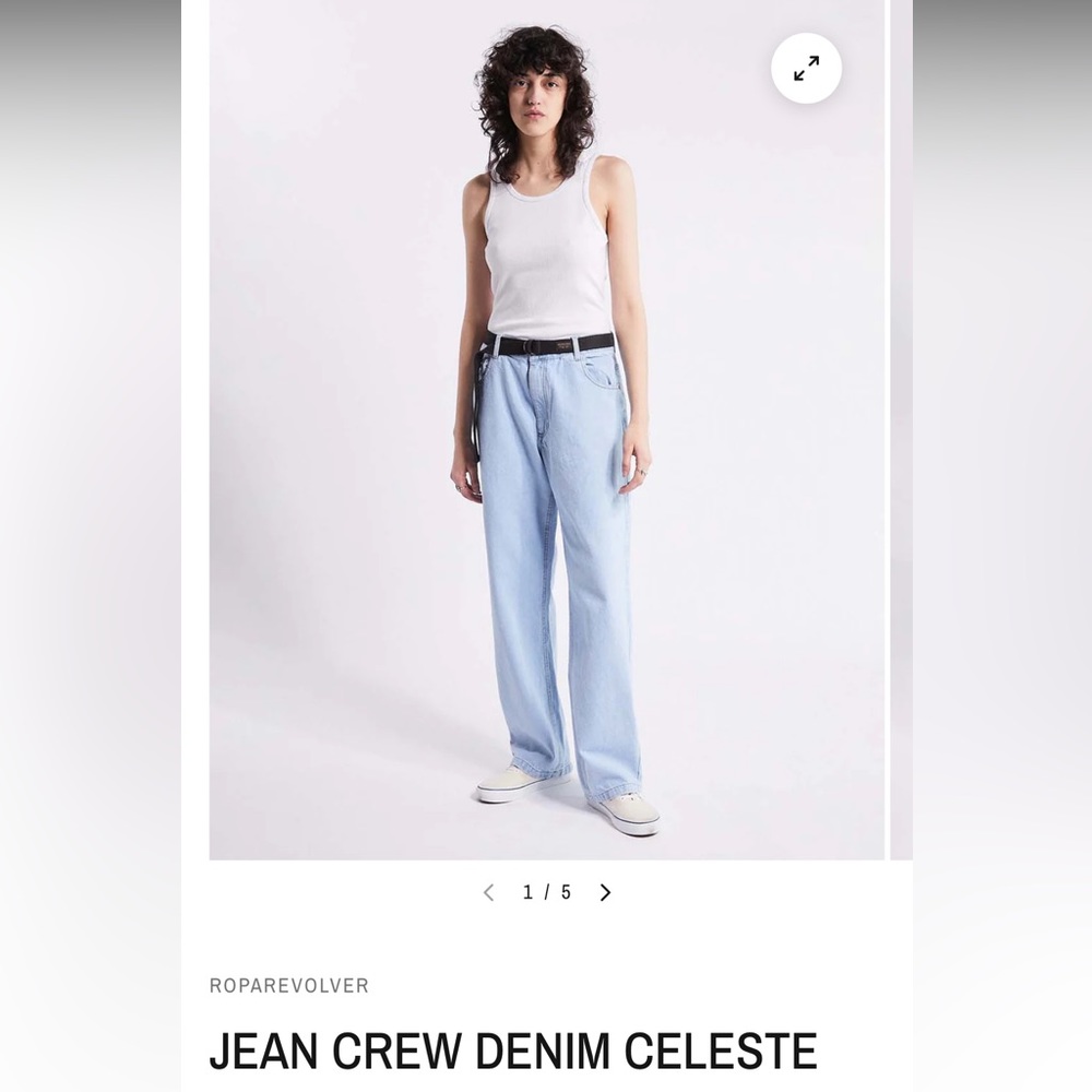 Ropa revolver- JEAN CREW DENIM CELESTE